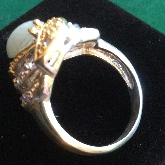 Elegant Genuine Aquamarine & Tanzanite Ring - Picture 7 of 10